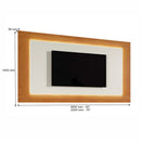 PAINEL GRECIA C/ LED PARA TV 75'' NATURALLE / OFF WHITE