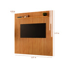 PAINEL PARIS RIPADO COM LED E PRATELEIRA NATURALLE