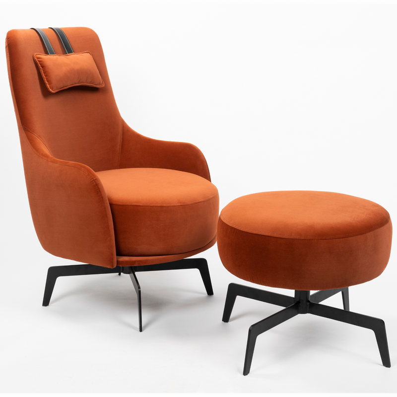 Poltrona Moderna e Confortável  K-15 com puff