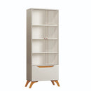 CRISTLEIRA GRECIA 1 GAVETA  OFF WHITE / NATURALLE