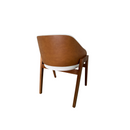 Cadeira Apollo encosto arredondado confortável e moderno, kit com 2 unidades madeira maciça