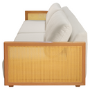 Sofá linho 3 lugares living Fixo K-123