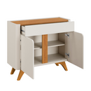 BUFFET AROS 2 PORTAS PÉS MADEIRA