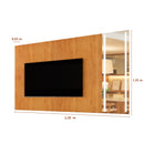 PAINEL REFLECTA COM ESPELHO JATEADO PARA TV 75'' 2,20M
