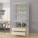 CRISTALEIRA LISBOA PORTAS DE VIDRO  2 GAVETAS