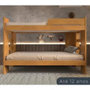 BELICHE SOLTEIRO 125 COM  ESCADA LATERAL  E  BARRA DE PROTEÇÃO