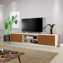 RACK VALÊNCIA PARA TV 70" 2 PORTAS RIPADA 1,80/ 2,2M