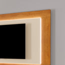 PAINEL GRECIA C/ LED PARA TV 75'' NATURALLE / OFF WHITE
