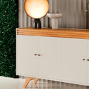 BUFFET MADRID 4 PORTAS OFF WHITE / NATURALLE 1,61M