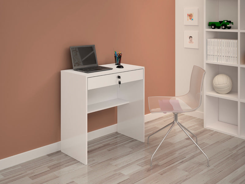 MESA DE ESTUDO ANDORINHA 1 GAVETA COM CHAVE
