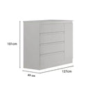 CÔMODA  045 4 GAVETAS 1 PORTA COM SAPATEIRA