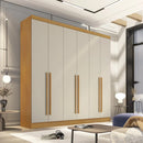 GUARDA ROUPA CASAL UBERABA  6 PORTAS DE ABRIR 4 GAVETAS