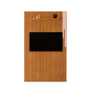 PAINEL PARIS RIPADO COM LED E PRATELEIRA NATURALLE