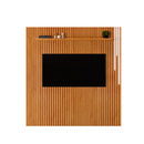 PAINEL PARIS RIPADO COM LED E PRATELEIRA NATURALLE