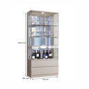 CRISTALEIRA LISBOA PORTAS DE VIDRO  2 GAVETAS