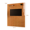 PAINEL PARIS RIPADO COM LED E PRATELEIRA NATURALLE