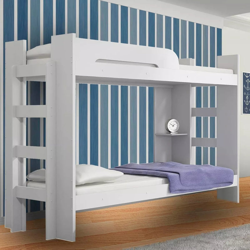 BELICHE SOLTEIRO 125 COM  ESCADA LATERAL  E  BARRA DE PROTEÇÃO