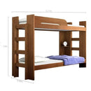 BELICHE SOLTEIRO 125 COM  ESCADA LATERAL  E  BARRA DE PROTEÇÃO