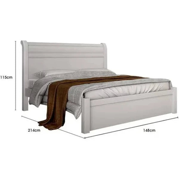 CAMA CASAL 187 COM CABECEIRA E PÉS REFORÇADOS DE MADEIRA 100%MDF
