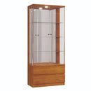 CRISTALEIRA LISBOA PORTAS DE VIDRO  2 GAVETAS