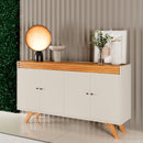 BUFFET MADRID 4 PORTAS OFF WHITE / NATURALLE 1,61M