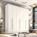 GUARDA ROUPA CASAL UBERABA  6 PORTAS DE ABRIR 4 GAVETAS