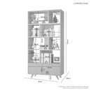 ESTANTE LIVREIRO GIGA COM NICHO E GAVETA