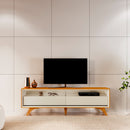 RACK AÚSTRIA  C/ LED P/ TV 70'' 1,80M NATURALLE / OFF WHITE