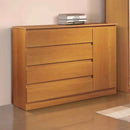 CÔMODA  045 4 GAVETAS 1 PORTA COM SAPATEIRA