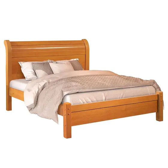 CAMA CASAL 187 COM CABECEIRA E PÉS REFORÇADOS DE MADEIRA 100%MDF