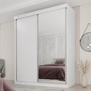 GUARDA ROUPA  BÚZIOS SOLTEIRO 2 PORTAS DE CORRER 1 PORTA ESPELHADA 3 GAVETAS