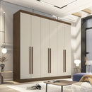 GUARDA ROUPA CASAL UBERABA  6 PORTAS DE ABRIR 4 GAVETAS