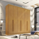 GUARDA ROUPA CASAL UBERABA  6 PORTAS DE ABRIR 4 GAVETAS