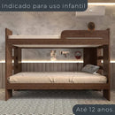 BELICHE SOLTEIRO 125 COM  ESCADA LATERAL  E  BARRA DE PROTEÇÃO