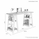 MESA DE ESTUDO VIGOR 4 PRATELEIRAS